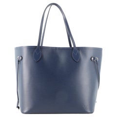 Louis Vuitton Navy Blue Epi Leather Neverfull MM Tote Bag at 1stDibs