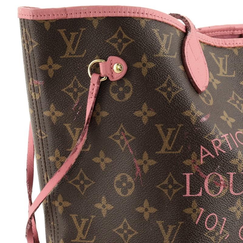 Louis Vuitton Neverfull Tote Limited Edition Ikat Monogram Canvas MM In Good Condition In NY, NY