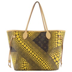 Louis Vuitton  Neverfull Tote Limited Edition Kusama Waves Monogram Canvas