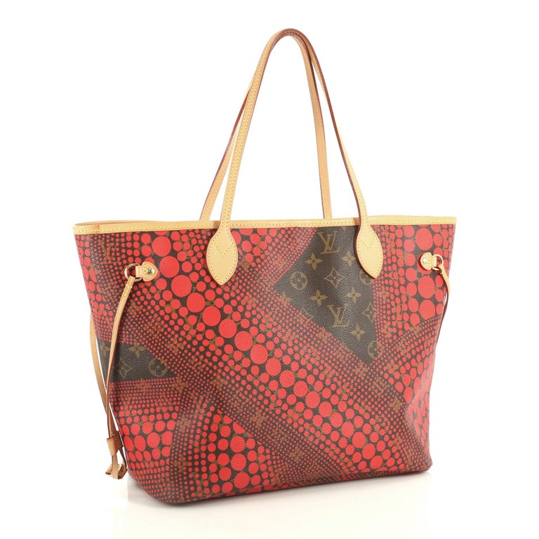Louis Vuitton Neverfull Tote Limited Edition Kusama Waves Monogram Canvas MM at 1stdibs