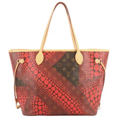 Louis Vuitton Neverfull Tote Limited Edition Kusama Waves Monogram Canvas MM