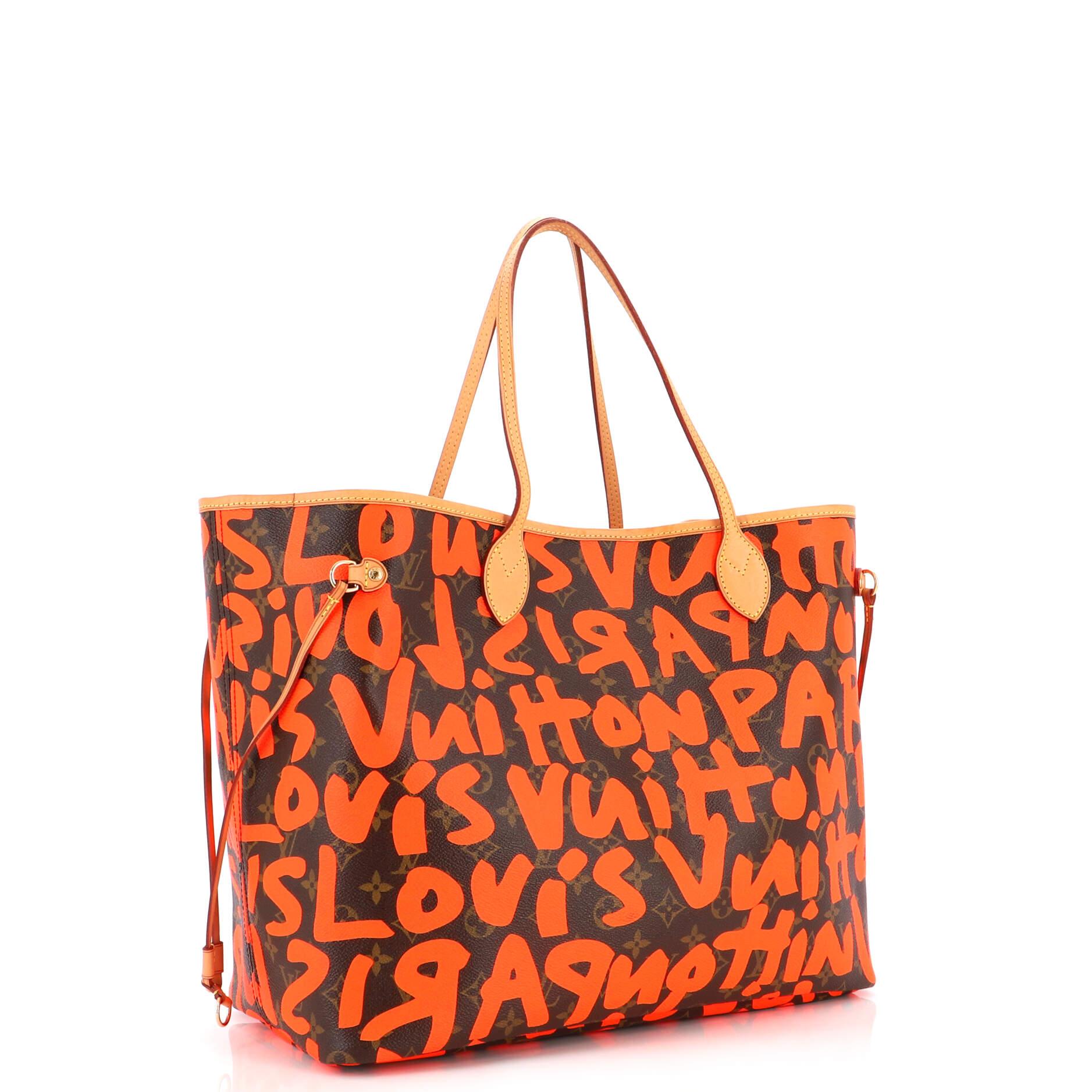 Louis Vuitton, Bags, Louis Vuitton Neverfull Gm Orange Graffiti
