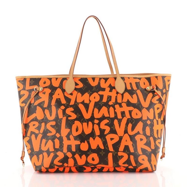 Louis Vuitton Neverfull Tote Limited Edition Monogram Graffiti GM For Sale at 1stdibs