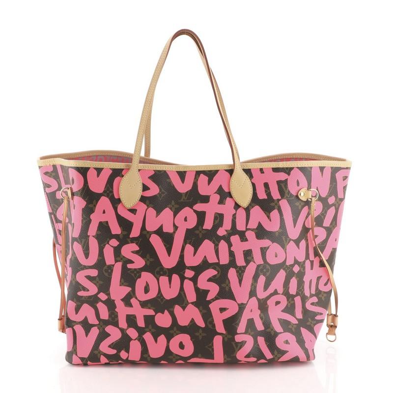 Louis Vuitton Neverfull Tote Limited Edition Monogram Graffiti GM In Good Condition In NY, NY