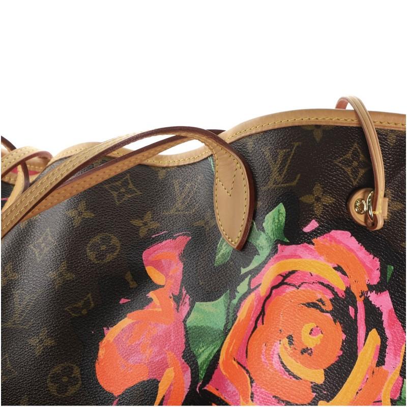 Louis Vuitton Neverfull Tote Limited Edition Monogram Roses MM 1