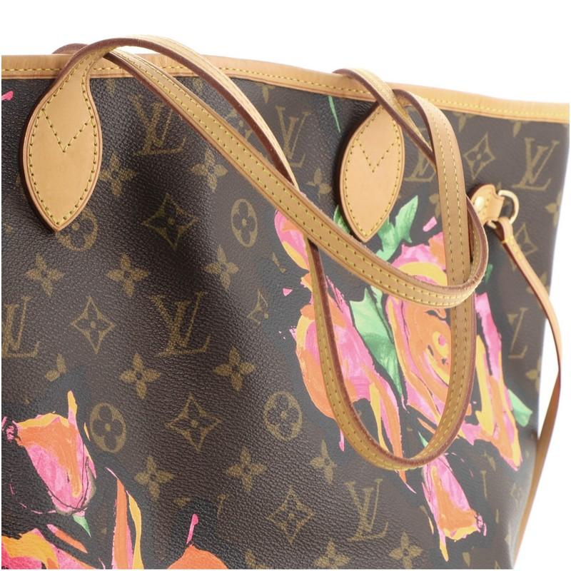 Louis Vuitton Neverfull Tote Limited Edition Monogram Roses MM 2