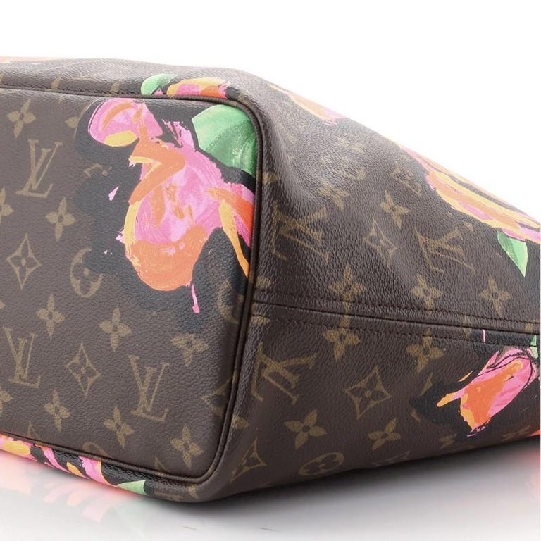 Louis Vuitton Neverfull Tote Limited Edition Monogram Roses MM at 1stDibs