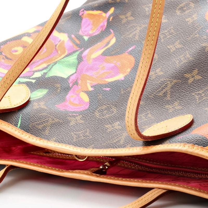 Louis Vuitton Neverfull Tote Limited Edition Monogram Roses MM 1