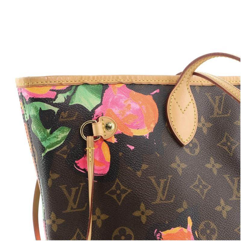 Louis Vuitton Neverfull Tote Limited Edition Monogram Roses MM 3