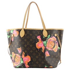 Louis Vuitton Neverfull Tote Limited Edition Monogram Roses MM