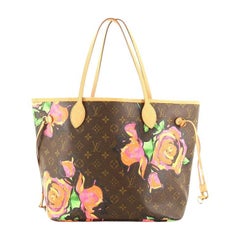 Louis Vuitton Neverfull Tote Limited Edition Monogram Roses MM