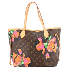 Neverfull Tote Limited Edition Monogrammierte Rosen MM von Louis Vuitton