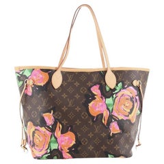 Louis Vuitton Neverfull Tote Limited Edition Monogram Roses MM