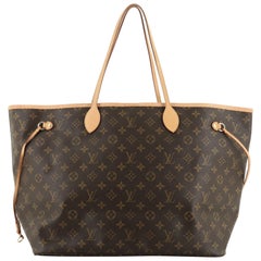 Used  Louis Vuitton Neverfull Tote Monogram Canvas GM