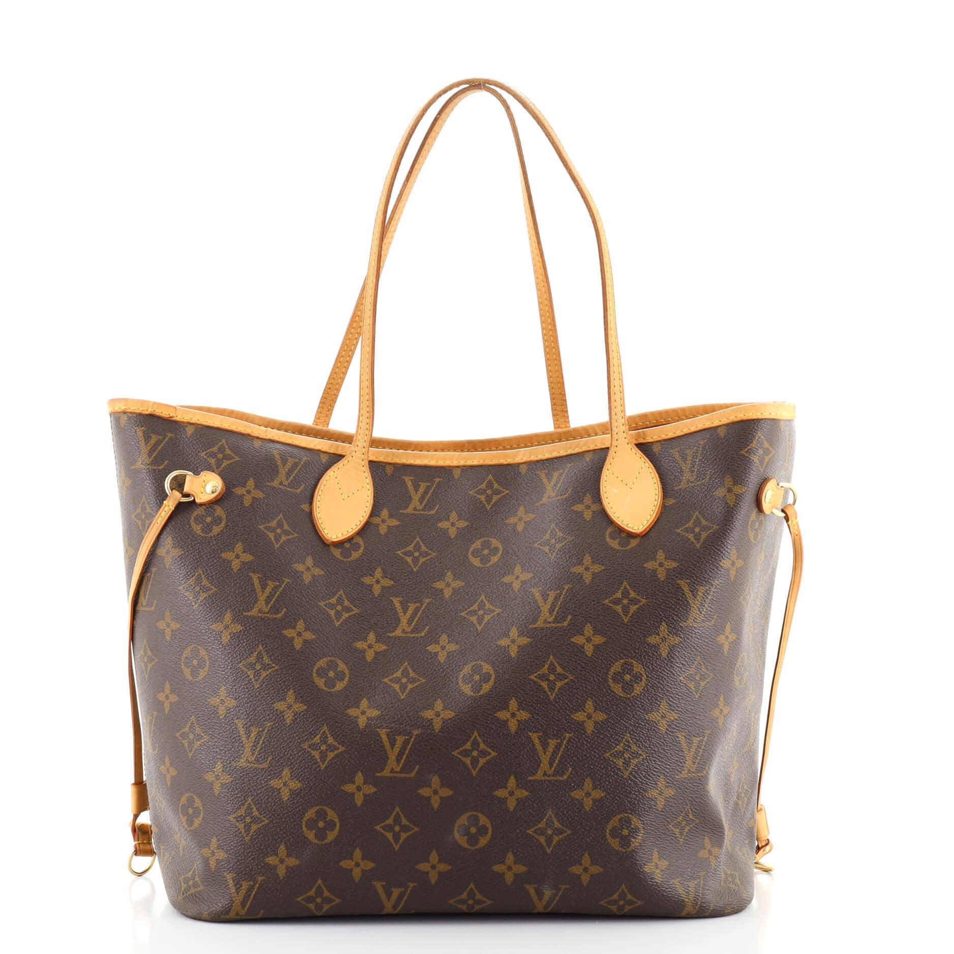 Louis Vuitton Neverfull Tote Monogram Canvas MM In Good Condition In NY, NY