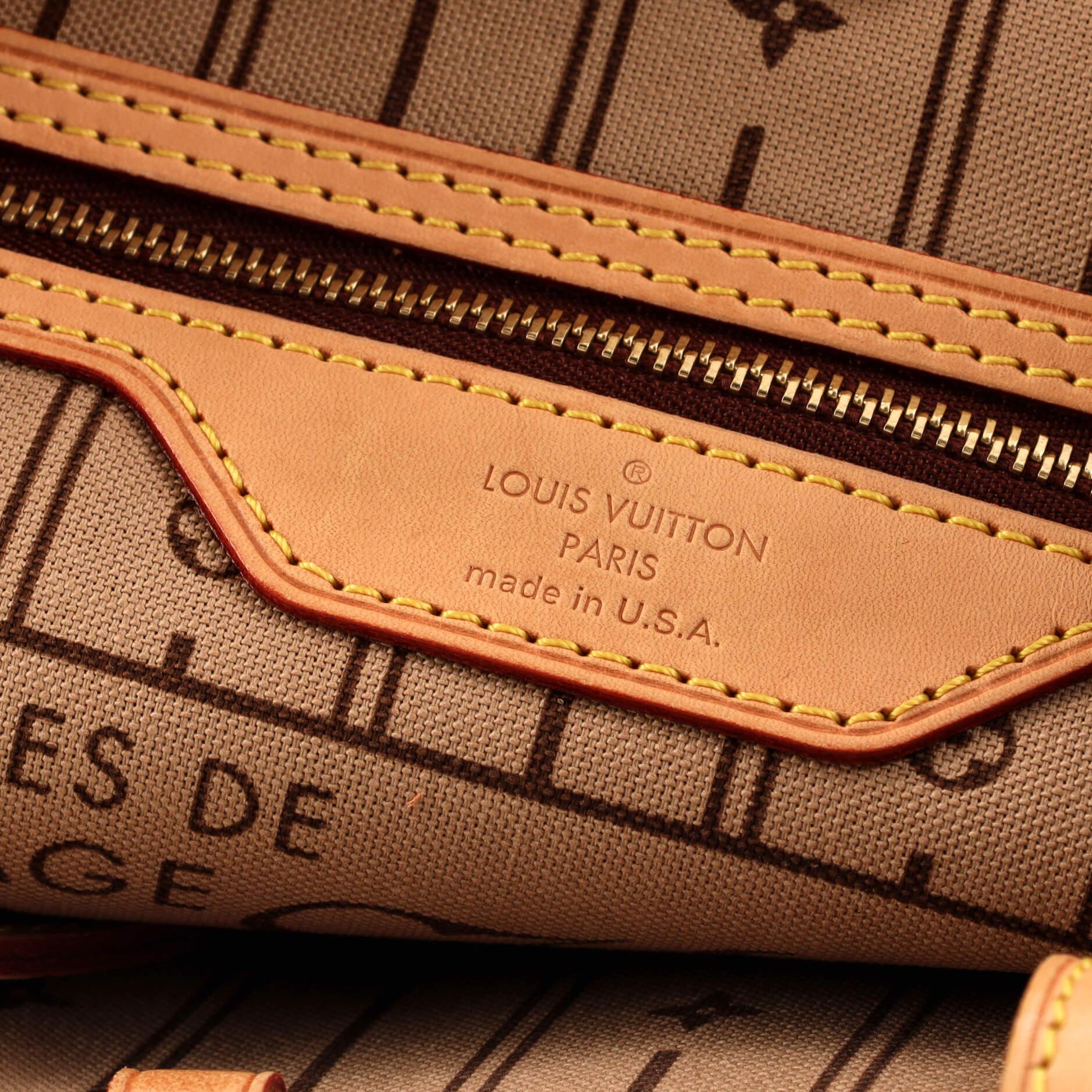 Neverfull Tote Monogramm Segeltuch PM von Louis Vuitton im Angebot 5