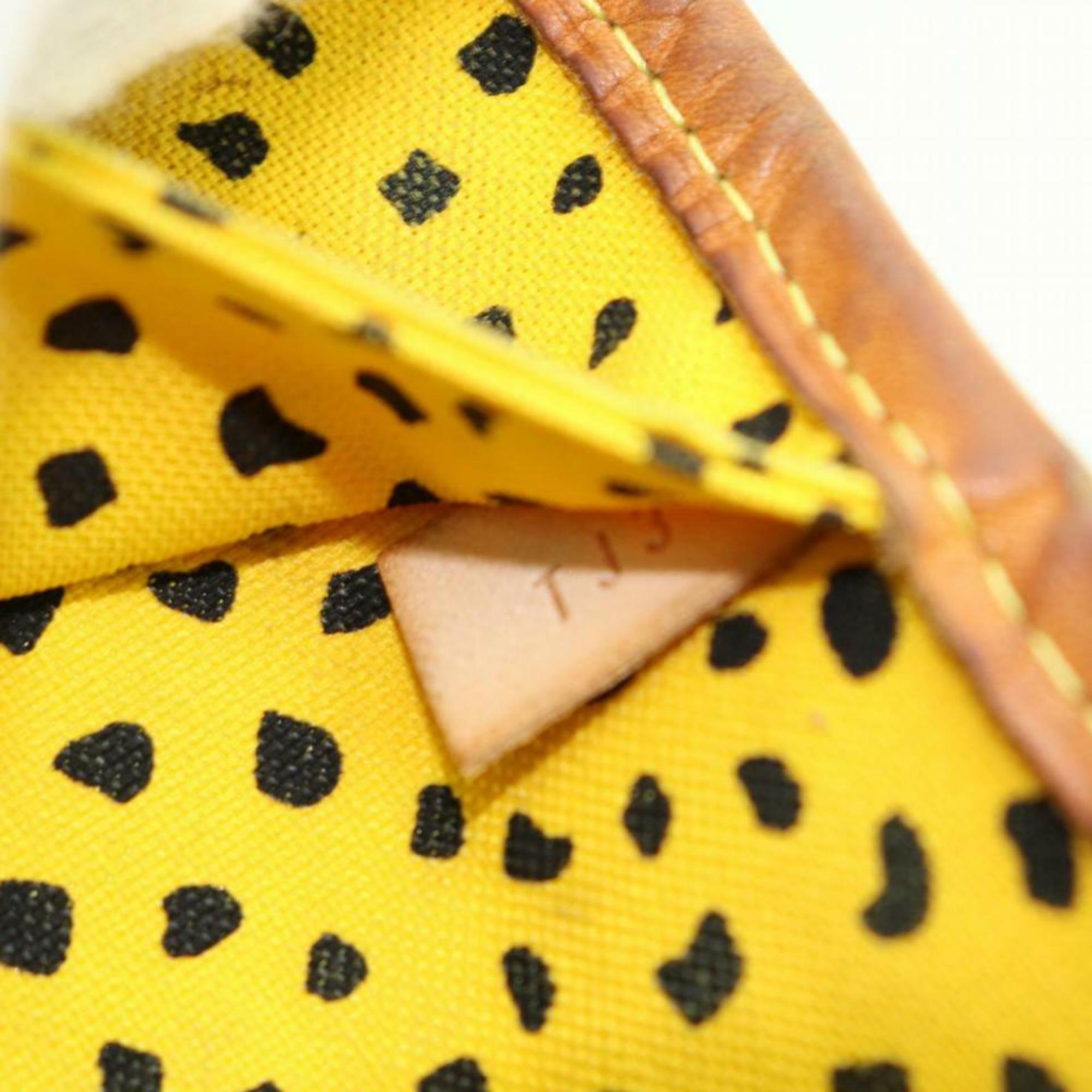 Louis Vuitton Neverfull Yayoi Dots Mm Tote 870588 Yellow Canvas Shoulder Bag For Sale 6
