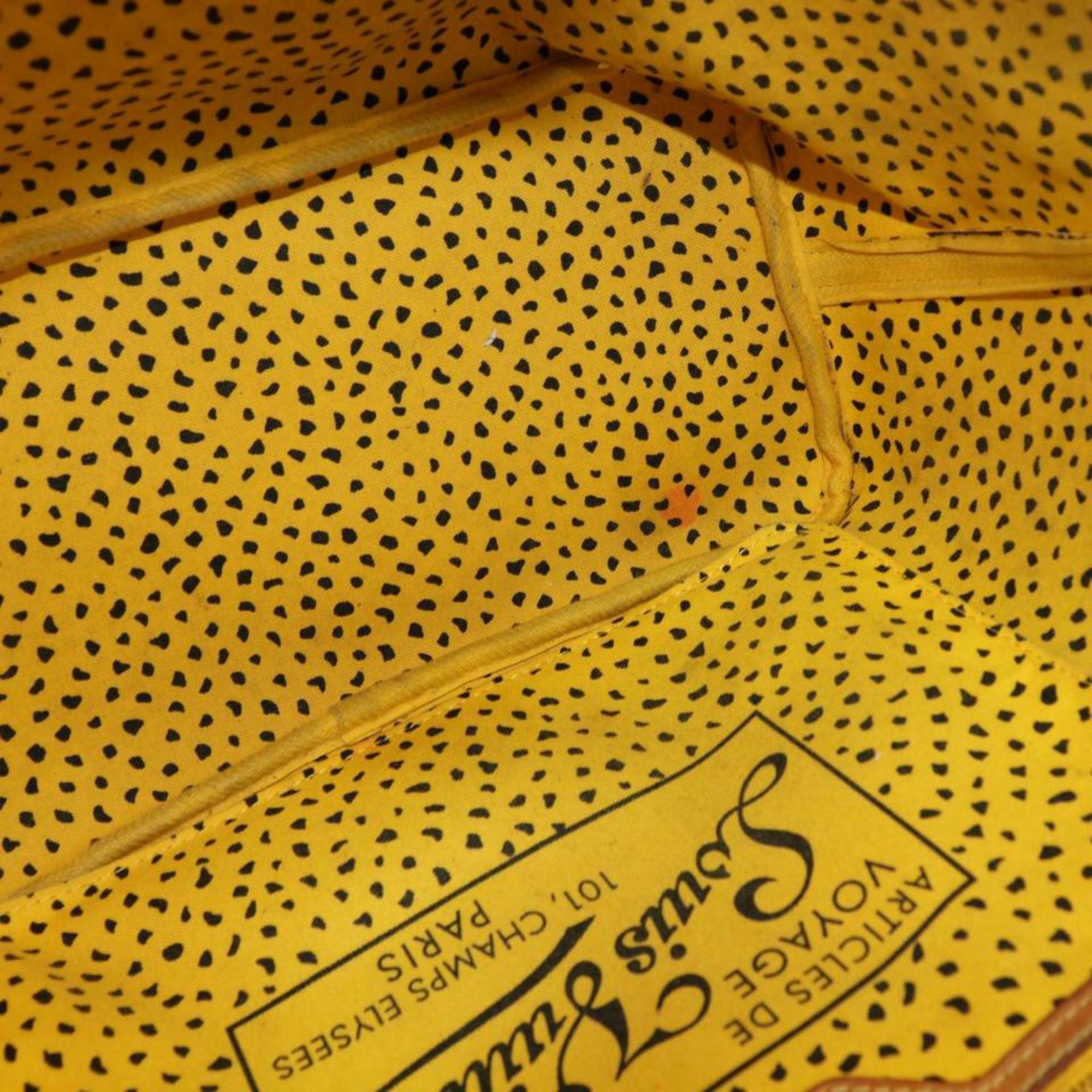 Louis Vuitton Neverfull Yayoi Dots Mm Tote 870588 Yellow Canvas Shoulder Bag For Sale 8