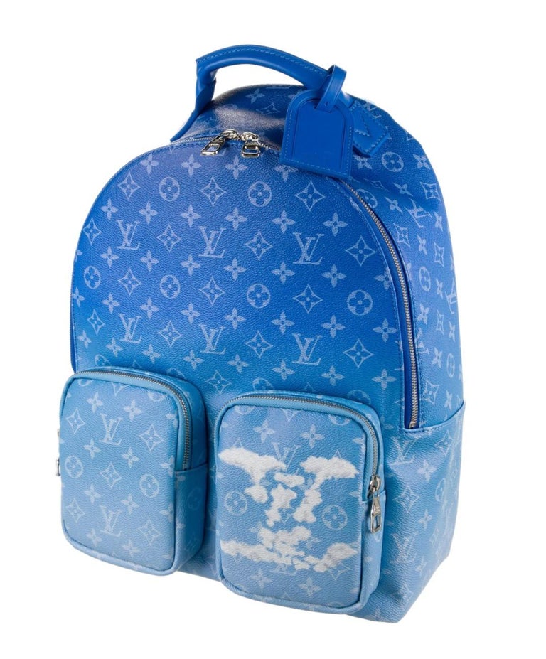 Louis Vuitton NEW Blue White Virgil Men's Women's Carryall Travel Backpack  Bag For Sale at 1stDibs