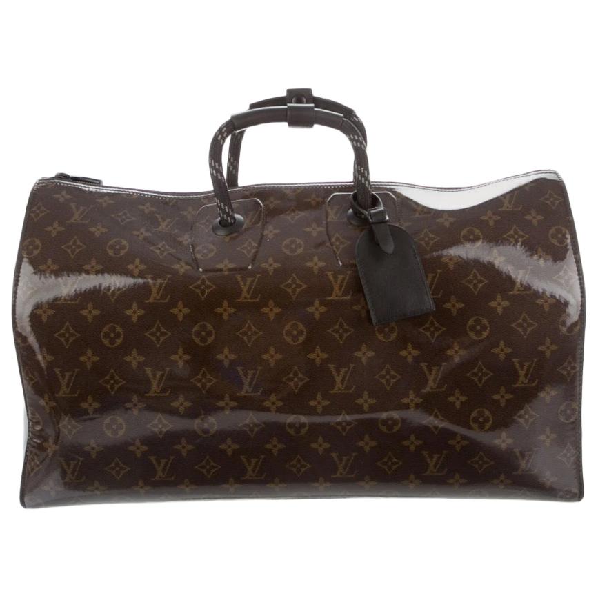Louis Vuitton NEW Brown Mono Glaze Men's Carryall Travel Weekender Duffle Bag