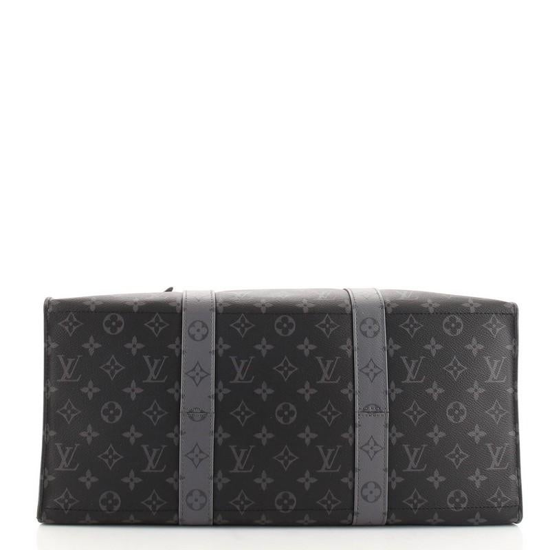 Black Louis Vuitton New Cabas Zippe Bag Reverse Monogram Eclipse GM