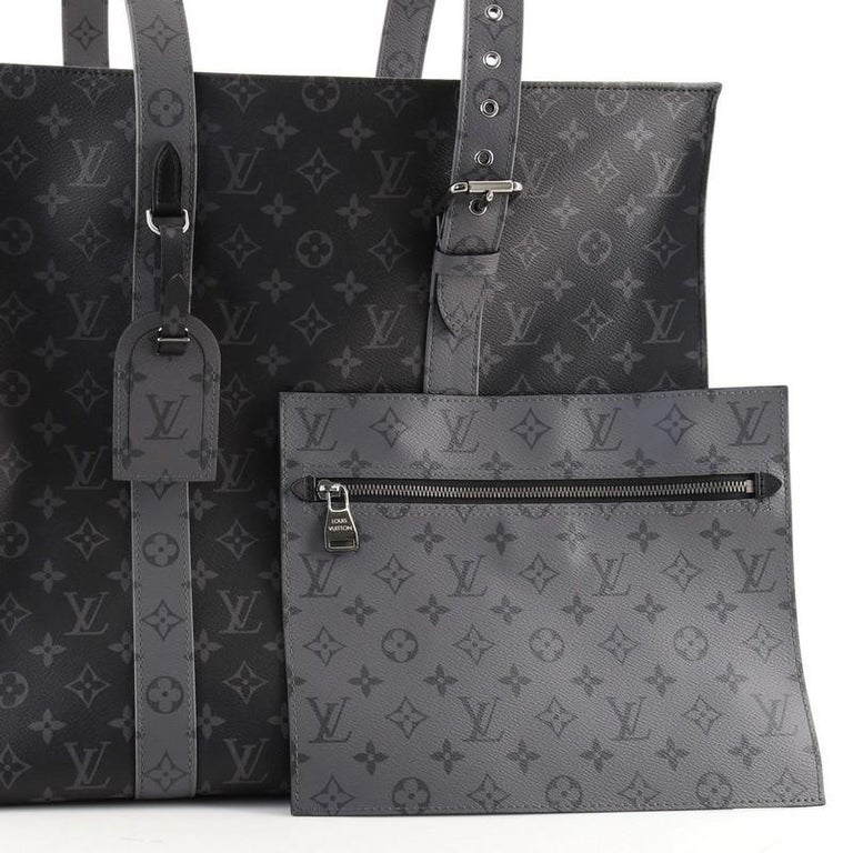 Louis Vuitton New Cabas Zippe Bag Reverse Monogram Eclipse GM at 1stDibs |  new cabas zippe gm