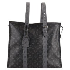 Louis Vuitton New Cabas Zippe Bag Reverse Monogram Eclipse GM