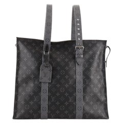 Louis Vuitton New Cabas Zippe Bag Reverse Monogram Eclipse GM