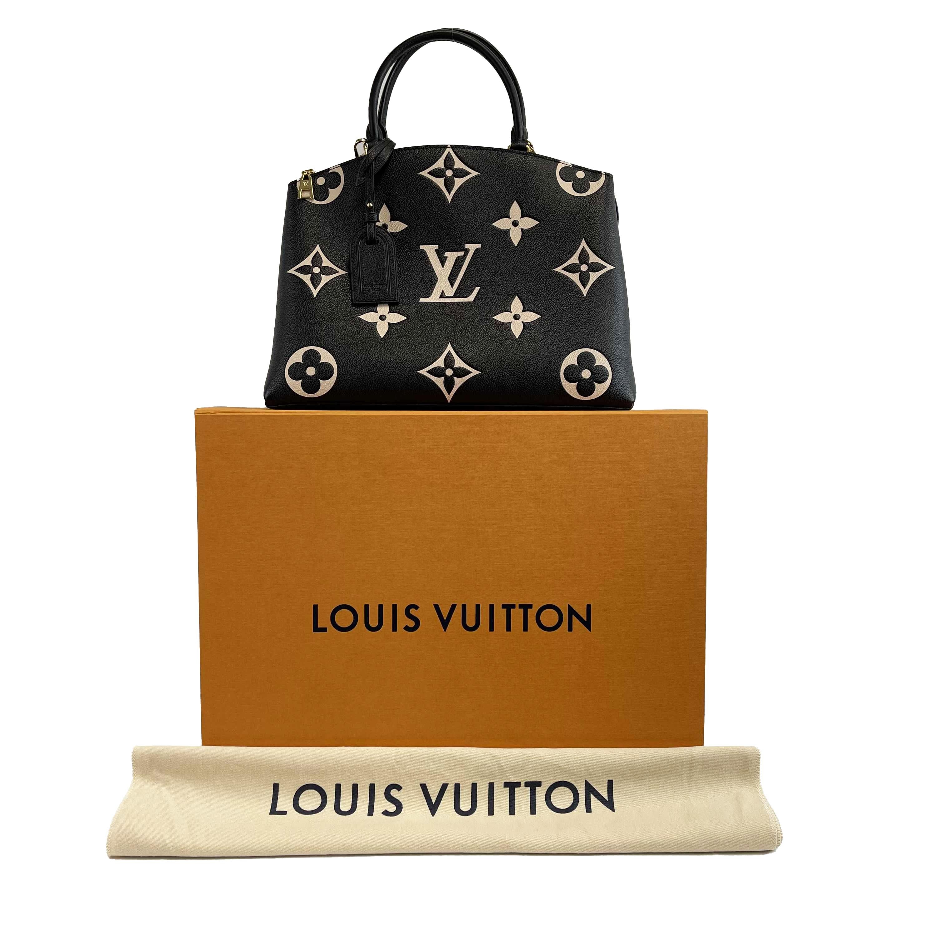 Women's Louis Vuitton - NEW Grand Palais Large Bicolor Monogram Top Handle w/ Strap