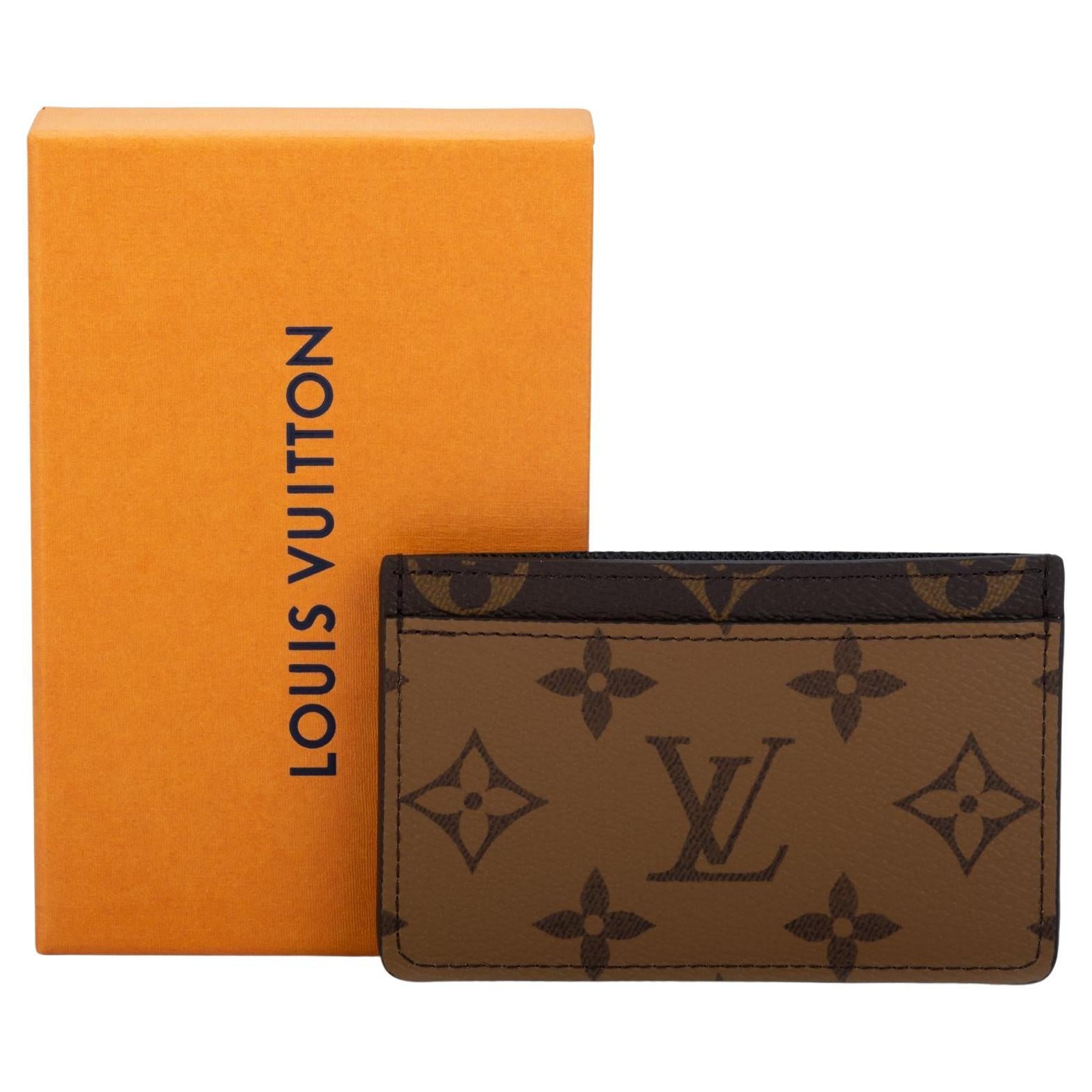 Louis Vuitton New In Box 2 tone Monogram Credit Card Case