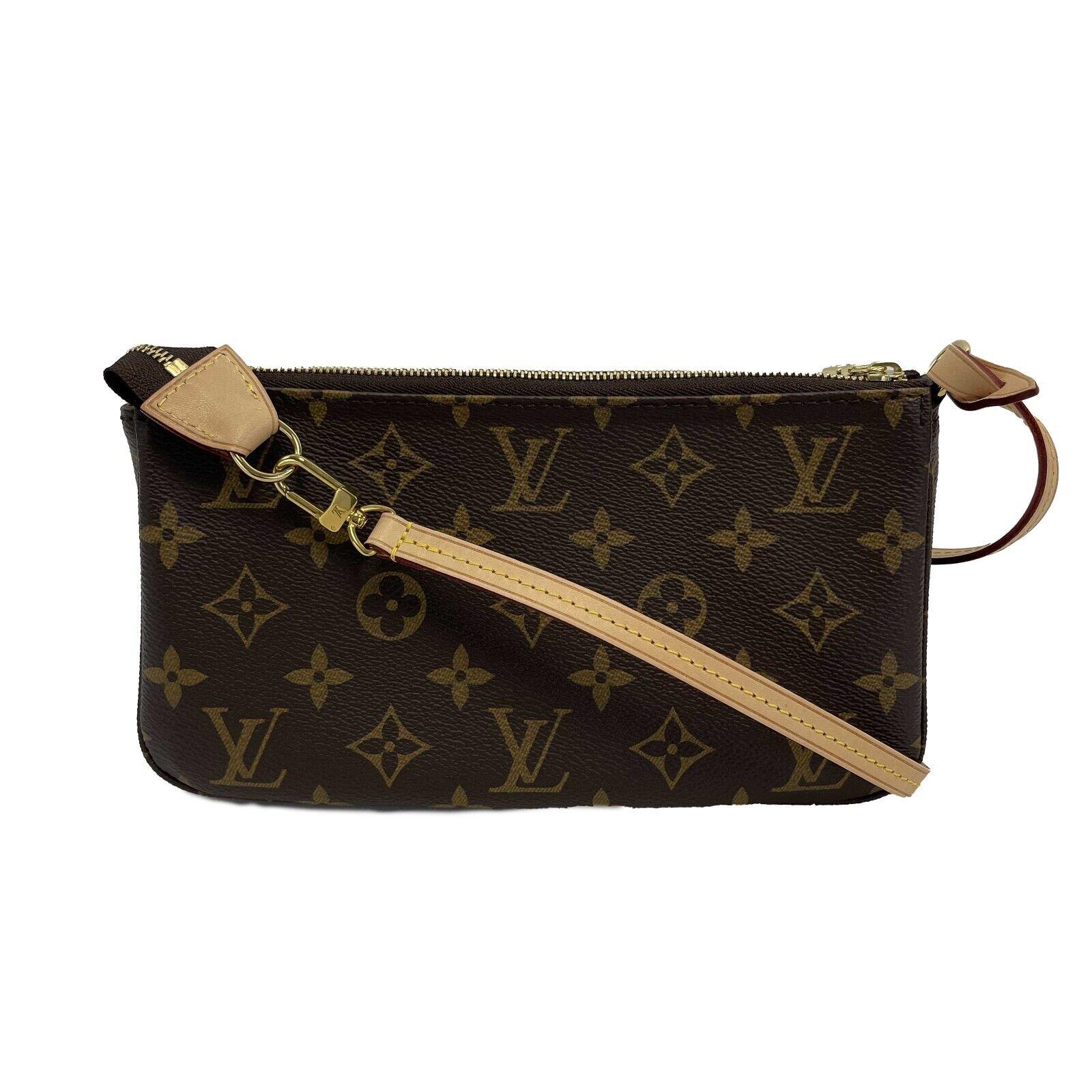 Louis Vuitton - NEW KIT Brown Monogram Pochette Shoulder Bag w/ Removable Strap 1