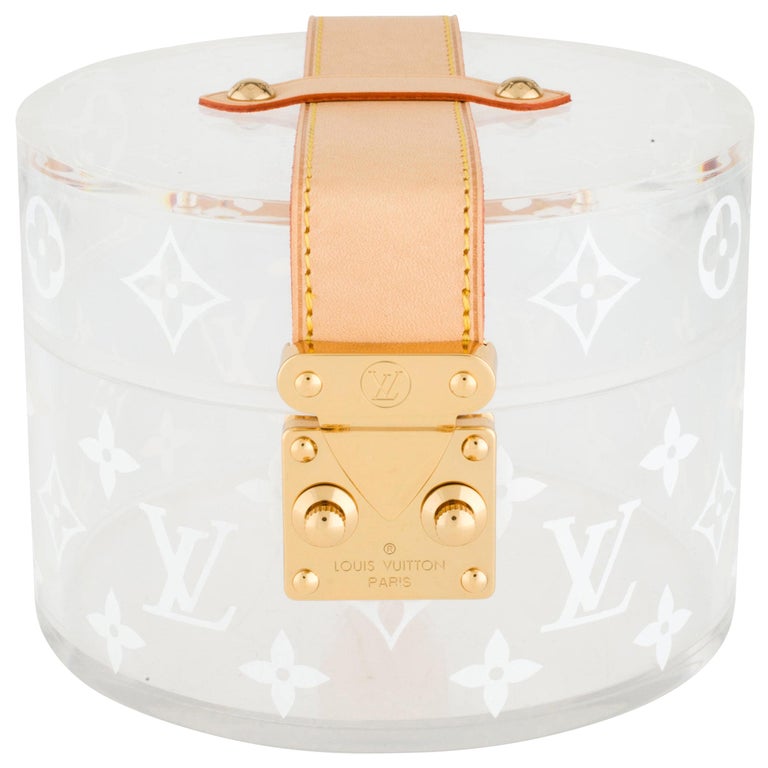 Louis Vuitton NEW Limited Ed. Monogram Plexi Leather Vanity Jewelry ...