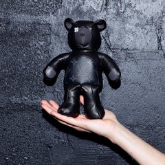 Louis Vuitton NEW Limited Edition Black Leather Toy Novelty Teddy Bear in Box