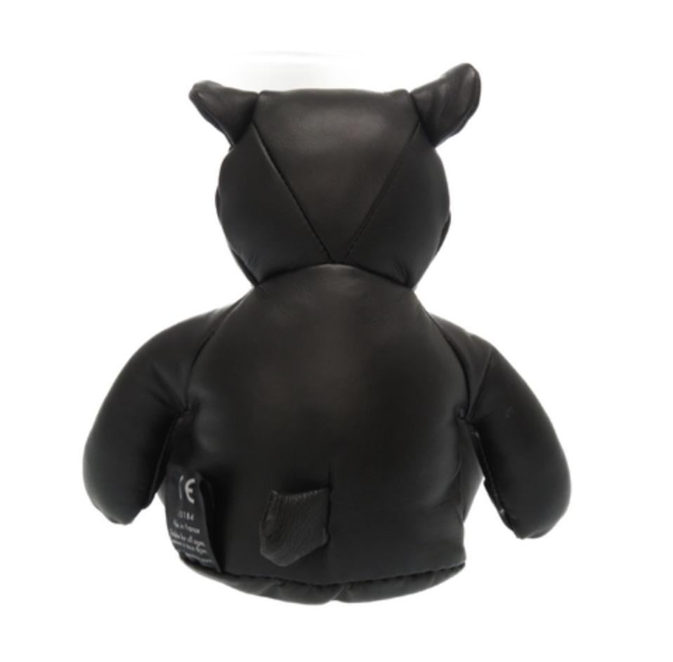 Louis Vuitton NEW Limited Edition Schwarzes Lederspielzeug Neuartiger Teddybär in Box Damen im Angebot