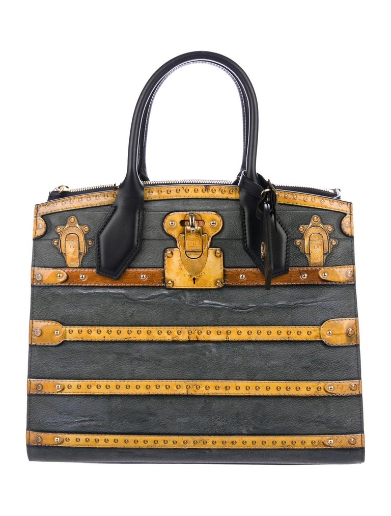 Louis Vuitton NEW Limited Edition Gray Top Handle Satchel Shoulder Bag