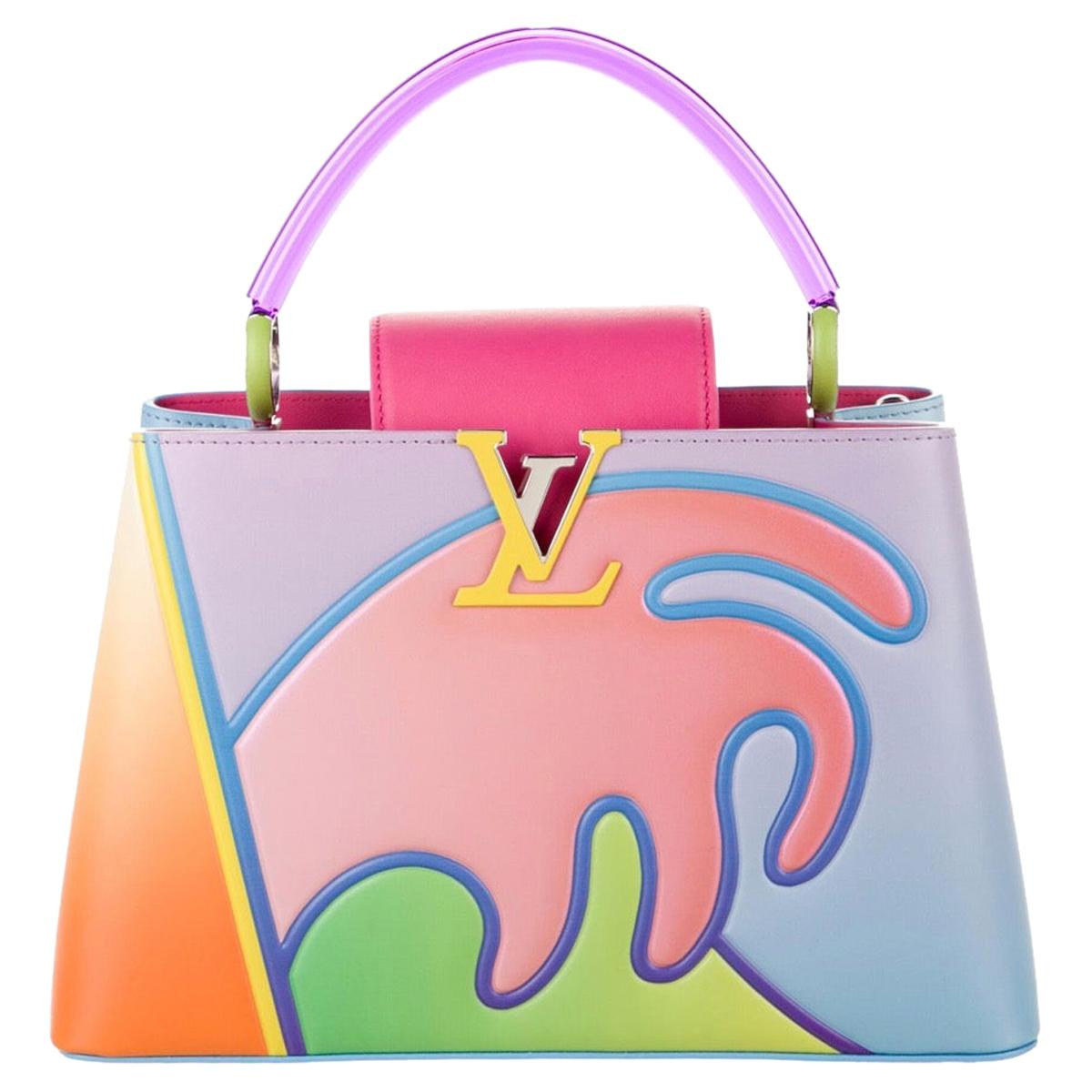 Louis Vuitton NEW Limited Edition Pink Multi Top Handle Satchel Shoulder Bag