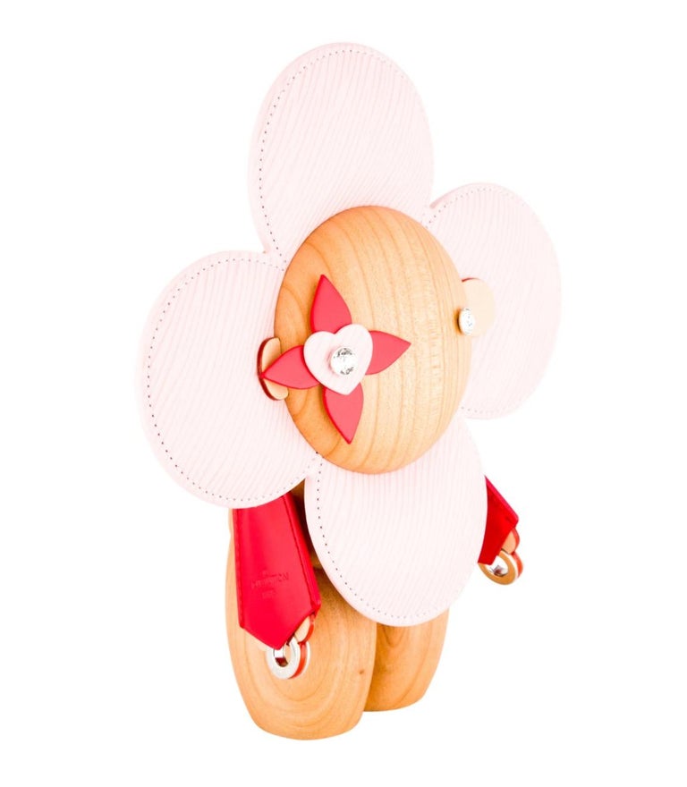 Louis Vuitton NEW Limited Edition Pink Wood Figurine Decorative Bear Toy  Figure For Sale at 1stDibs