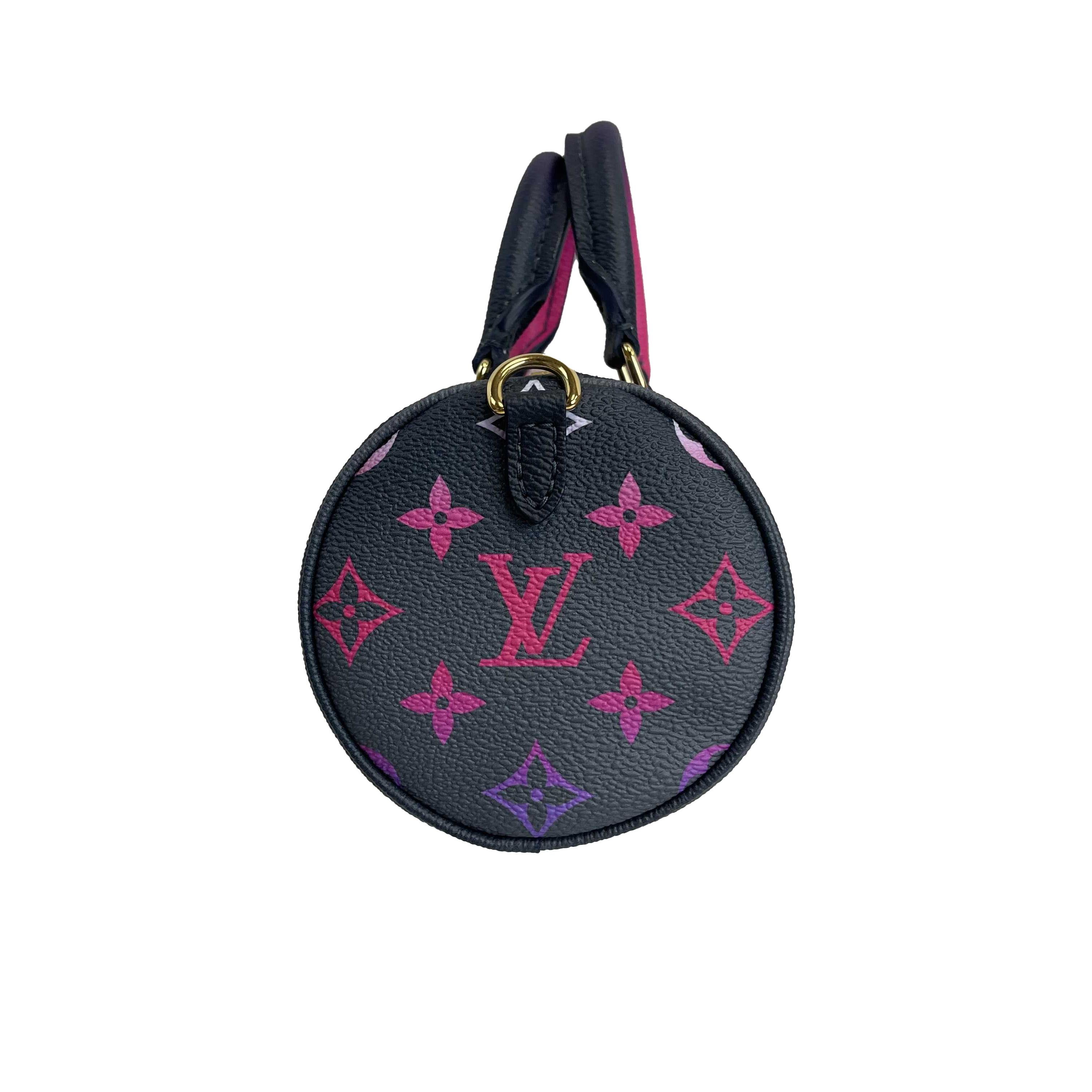 	Louis Vuitton NEW Midnight Fuchsia Papillon BB Satchel - Coin Purse - Crossbody 3