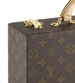 Louis Vuitton NEW Monogram Men's Women's Jewelry Watch Vanity Travel Trunk Case