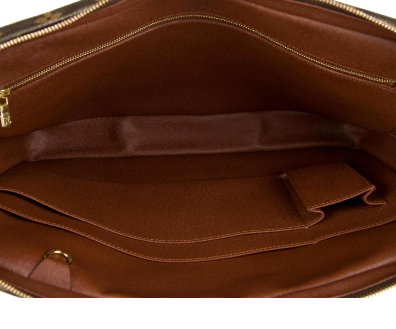 Louis Vuitton NEW Monogram Men's Women's Travel Business Top Handle Tote Bag 1