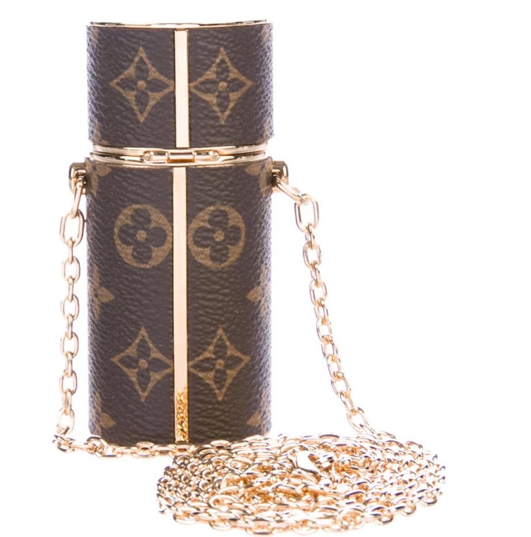 Louis Vuitton NEW Monogram Small Mini Chain Shoulder Necklace Case
