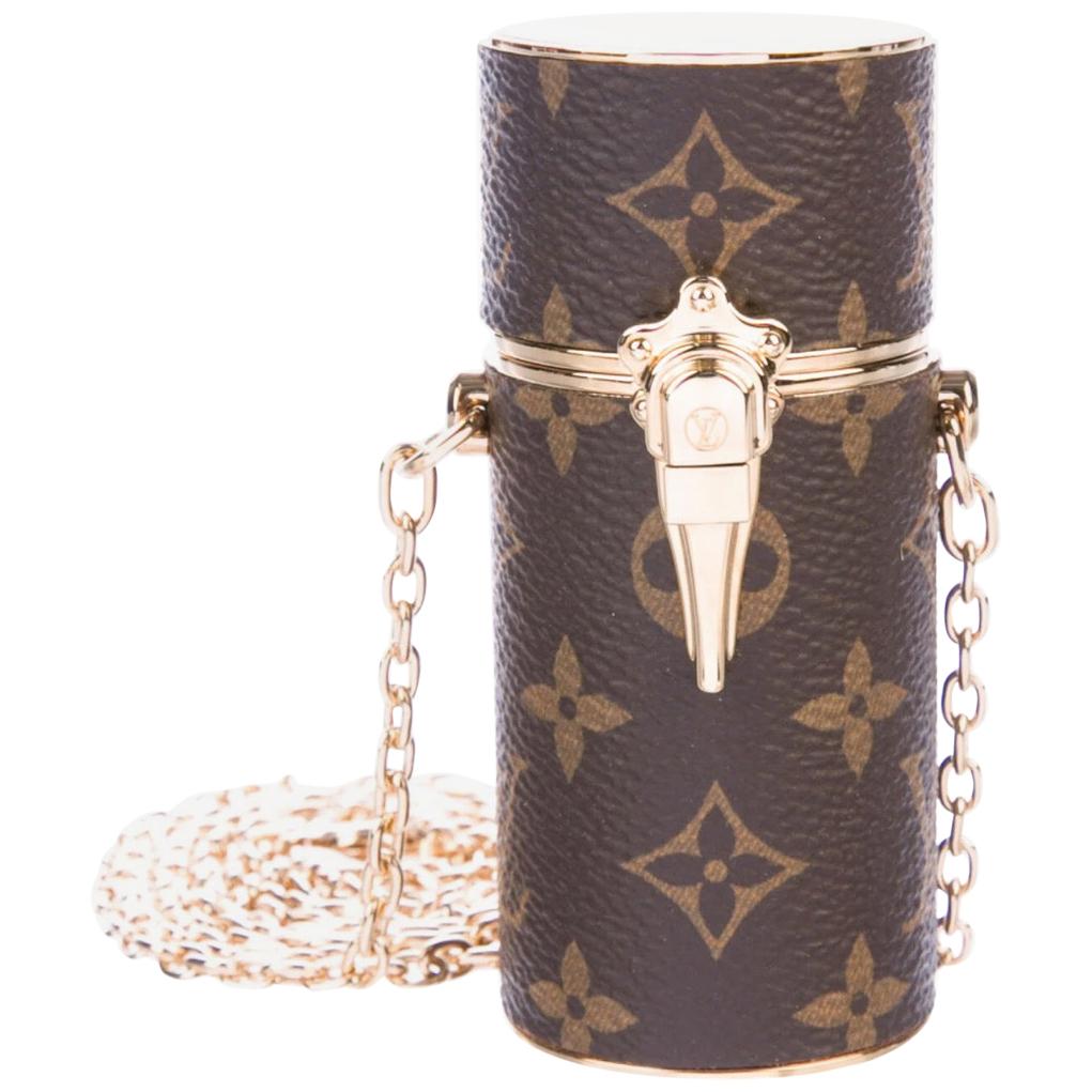 Louis Vuitton NEW Monogram Small Mini Chain Shoulder Necklace Case Bag in Box 