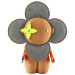 Louis Vuitton NEW Orange Grau Monogramm Figur Dekorative Bär Spielzeug in Box