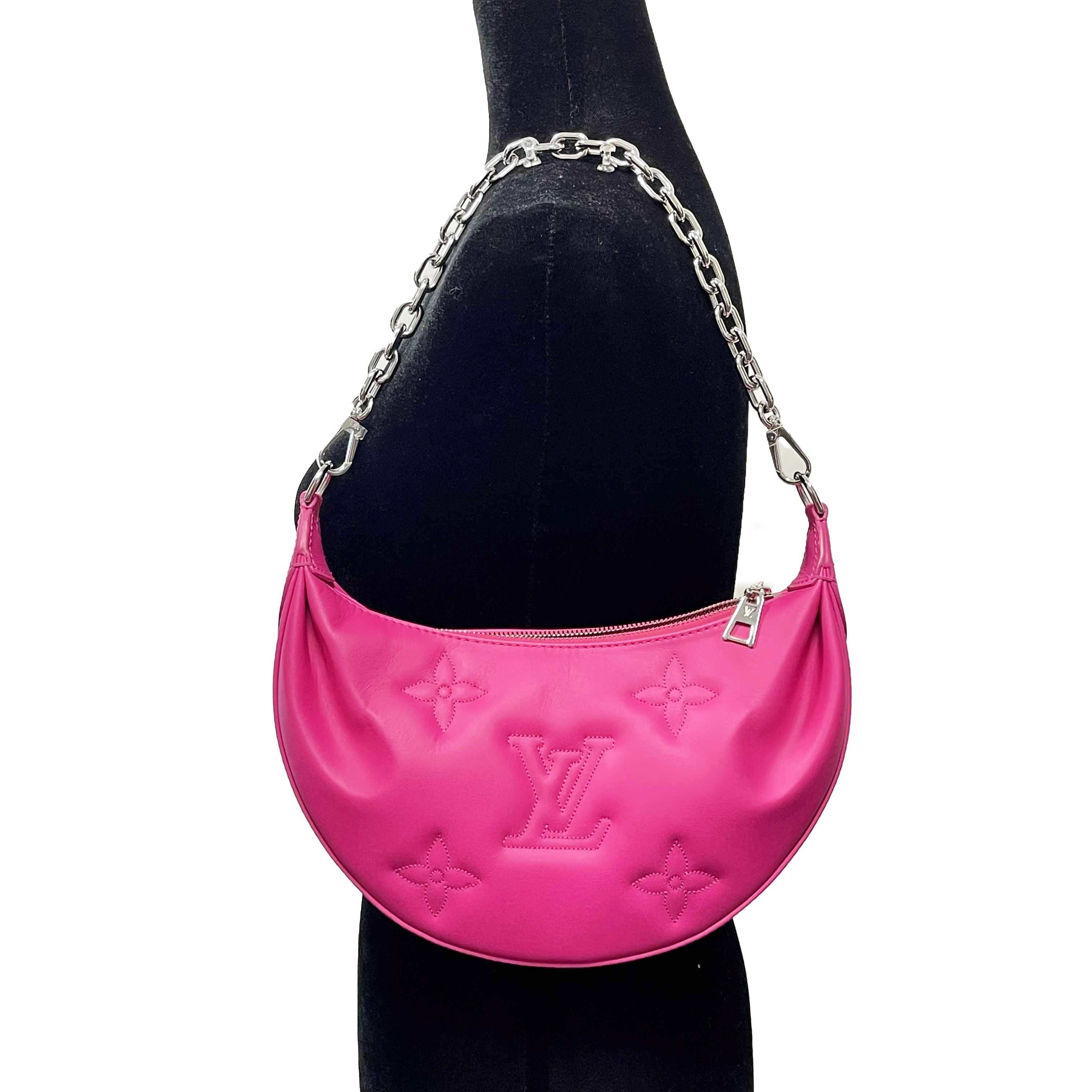 Louis Vuitton - NEW Over the Moon Monogram Rose Miami Pink Shoulder Chain Strap For Sale 2