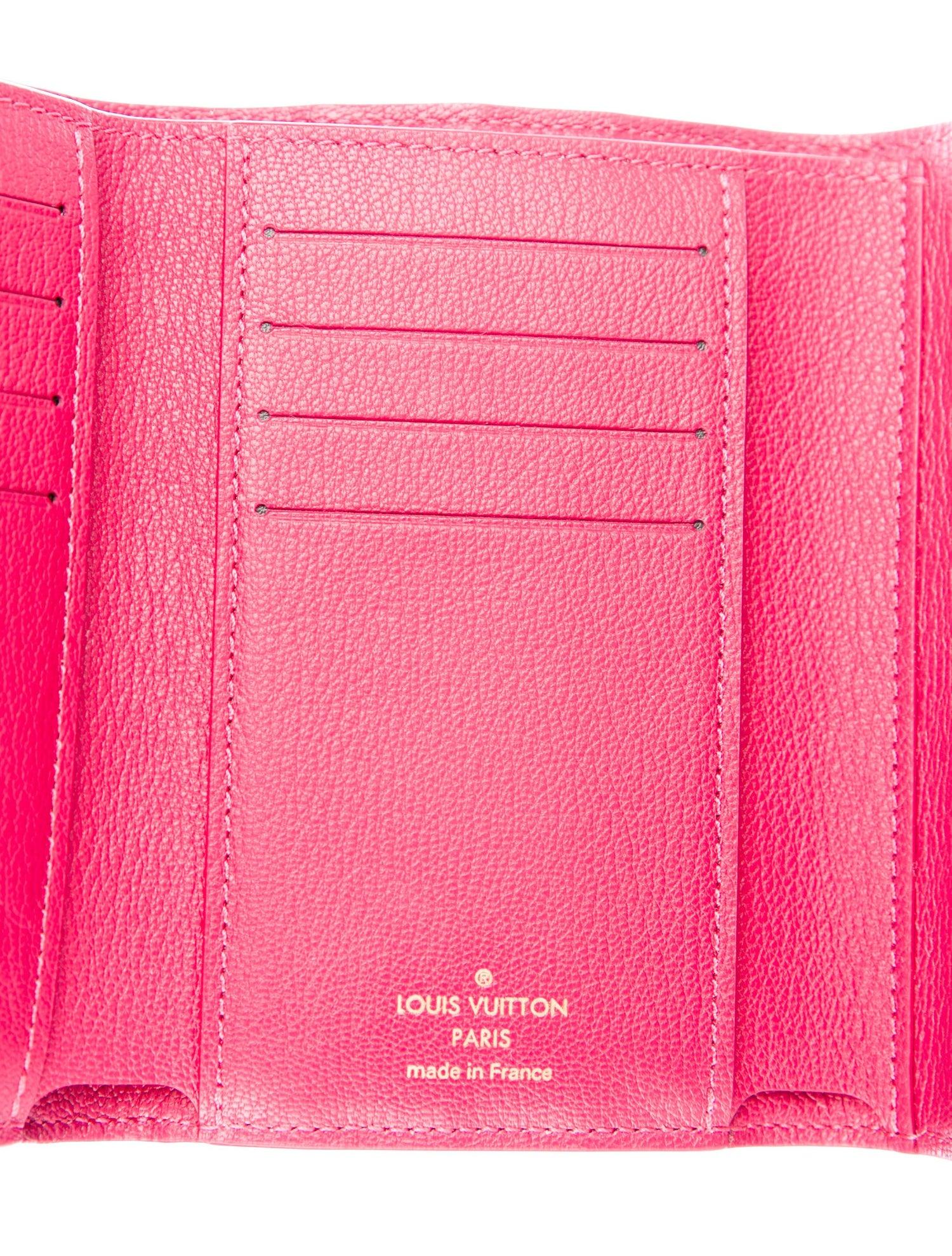 Women's Louis Vuitton NEW Pink Alligator Exotic Gold Charm Small Clutch Wallet in Box