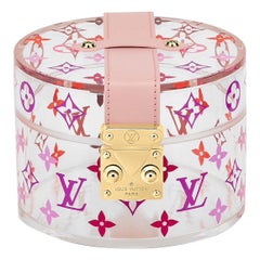 Louis Vuitton - NOUVEAU - Monogramme rose - Boîte à bijoux en cuir plexi - Vanity Box