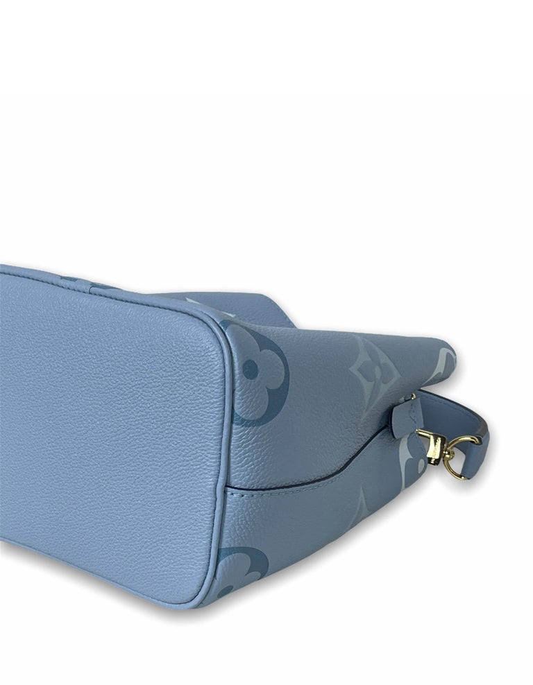 LOUIS VUITTON NeoNoe BB Monogram Empreinte Shoulder Bag Summer Blue