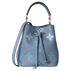 Louis Vuitton NEW Summer Blue Monogram Giant By The Pool Neonoe BB  Crossbody Bag For Sale at 1stDibs