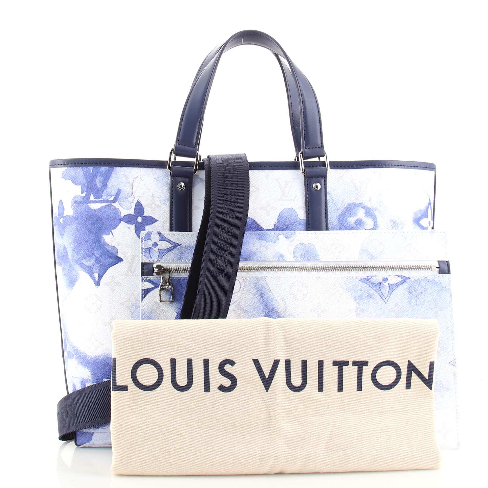 Louis+Vuitton+New+Weekend+Tote+GM+Multicolor+Canvas+Monogram+Watercolor for  sale online