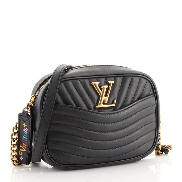 Louis Vuitton Black Quilted Leather New Wave Camera Bag - Yoogi's